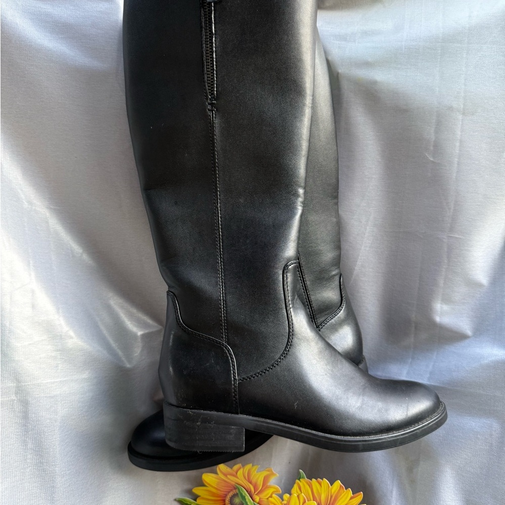 ☔️ COLLEGE AQUA Riding Boots 👢 🐎 EUC low heel - Picture 15 of 15
